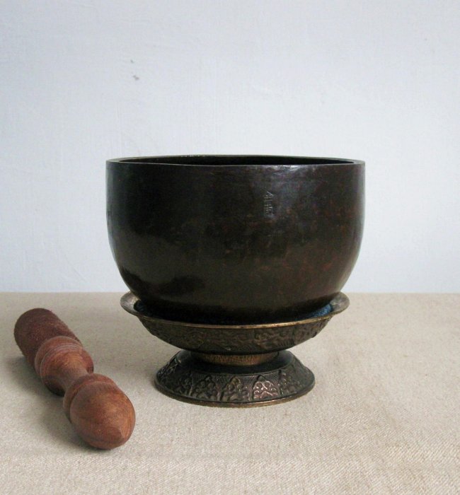 銅造磬 ZEN CASA】日本老銅磬銅缽僧缽*佛教法器收藏禪修擺件| Yahoo拍賣