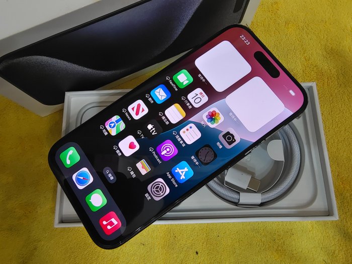 【換機優先※二手手機】聯翔通訊 電池91% 藍色 Apple iPhone 15 Pro 128G 台灣過保固2024/11/27 原廠盒裝