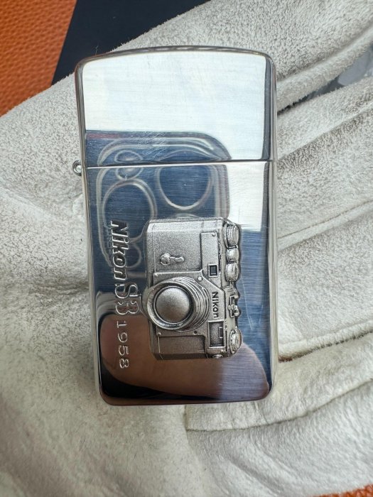 zippo尼康NIKON S3，小窄機貼章S3，2005產，全新好品，盒說齊。