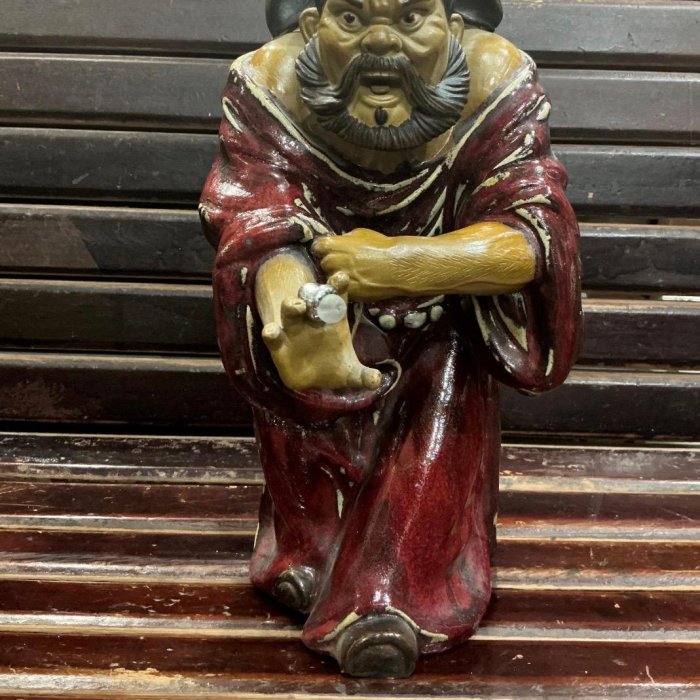 古早懷舊鍾馗水墨畫特🉐價一波送一（石灣陶鍾馗）【無為禪房】 鍾馗畫
