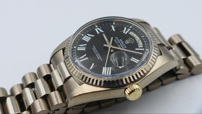 【美好時光】拍賣會等級ROLEX 1803 盒單全末代極品!黑面羅馬阿拉伯字盤18038 18238 18239參考