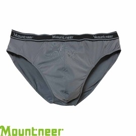 【Mountneer 山林 男 排汗三角內褲 深鐵灰】11K83/排汗三角內褲/透氣內褲