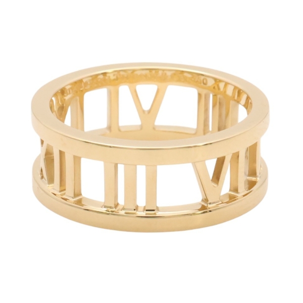 Tiffany & Co 蒂芬妮 Atlas 戒指 18K黃金 【二手名牌BRAND OFF】