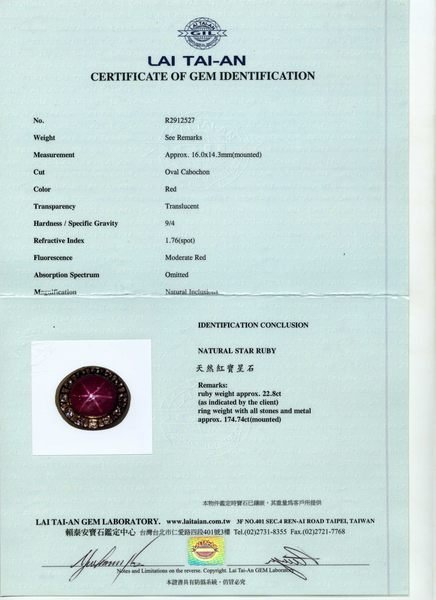 奢華大道國際精品＊【J0335】天然星光紅寶石(剛玉) | Yahoo拍賣