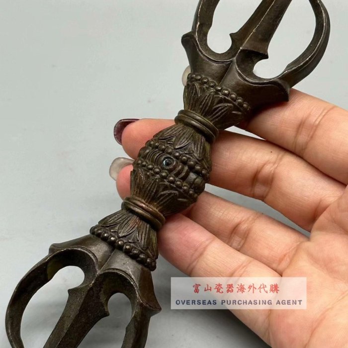 西藏老銅金剛杵古董法器佛教文物密宗收藏鎮宅避邪修行冥想送禮珍品