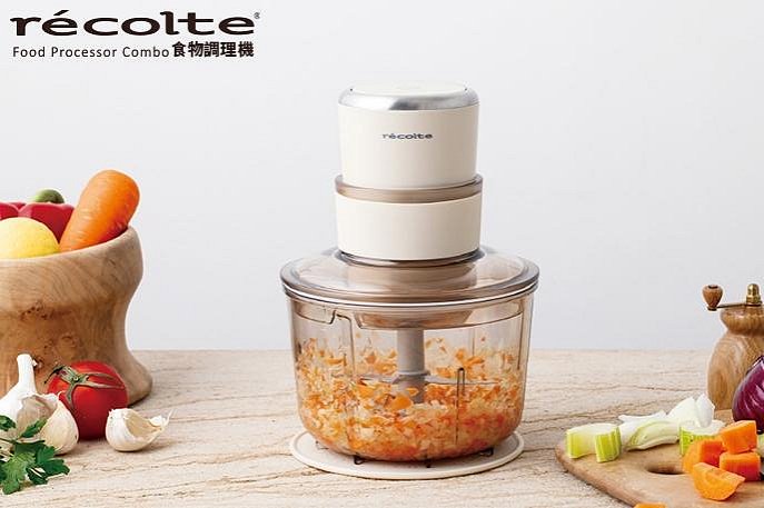 recolte 日本麗克特 Combo 食物調理機 RCP-6 細切 絞肉 切碎 副食品 冰沙 揉麵 剁碎 打發 攪拌