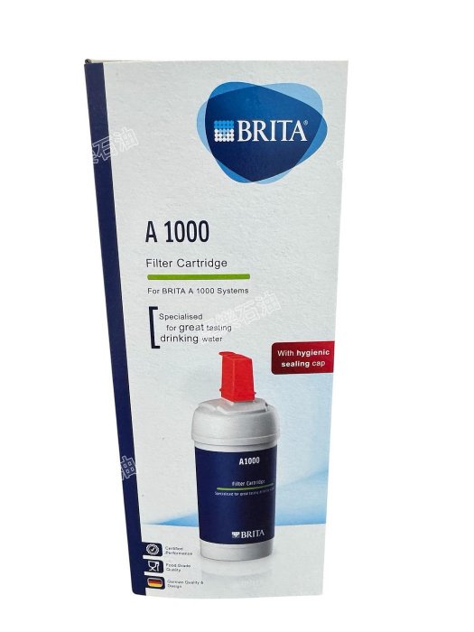 【BRITA 德國】A1000、長效型濾芯、硬水軟化型，一組裝【德國原裝進口】