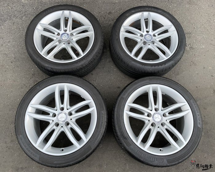 二手/中古鋁圈 原廠 賓士 W204 17吋 5孔112 前後配 銀 C300 C250 C200 下