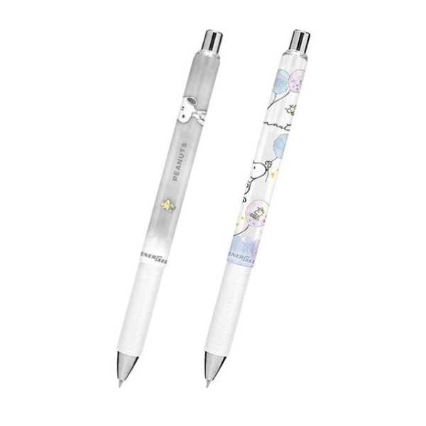 小禮堂 史努比 Energel 油性原子筆 0.5mm (白桿款)