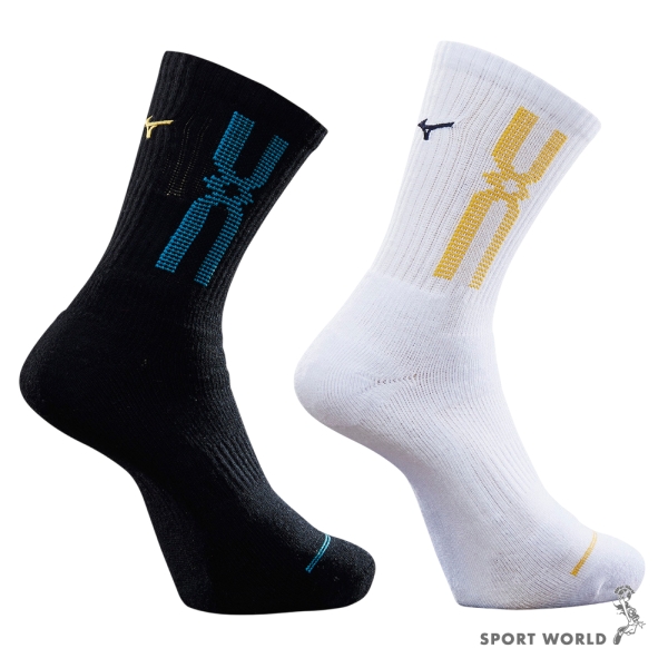 Mizuno 美津濃 襪子 厚底中筒襪【運動世界】32TXB00836Q/32TXB00837Q/32TXB00936Q/32TXB00937Q