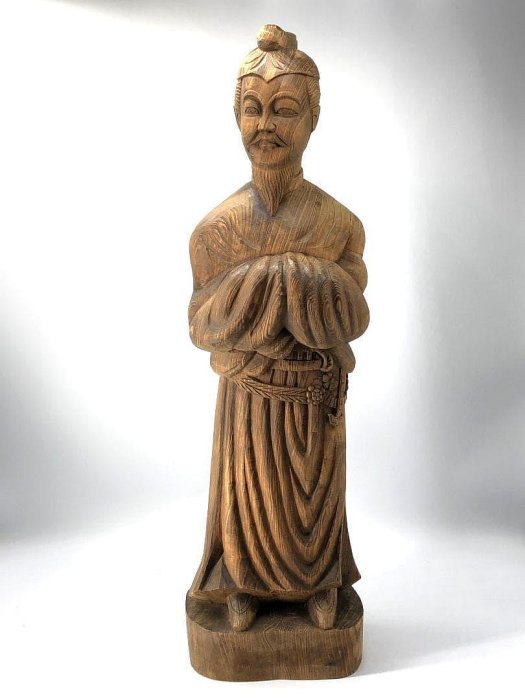 【 楠一木造 聖徳太子立像 】　高59.6ｃｍ　明治～昭和前期 楠一木造聖徳太子立像】高59.6cm明治～昭和前| Yahoo拍賣