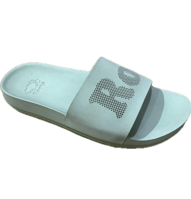 Roots女鞋-經典皮革輕便鞋 拖鞋 綠色6(熱銷絕版款)全新原廠公司貨 贈Roots品牌環保購物袋 暢貨出清【清瘋玩趣】