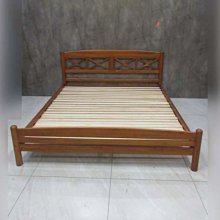 新竹二手家具◎百豐悅2手家具-2手 床架 詩肯柚木6尺床架 雙人床組 六尺床架 台中二手傢俱 尖石2手家具