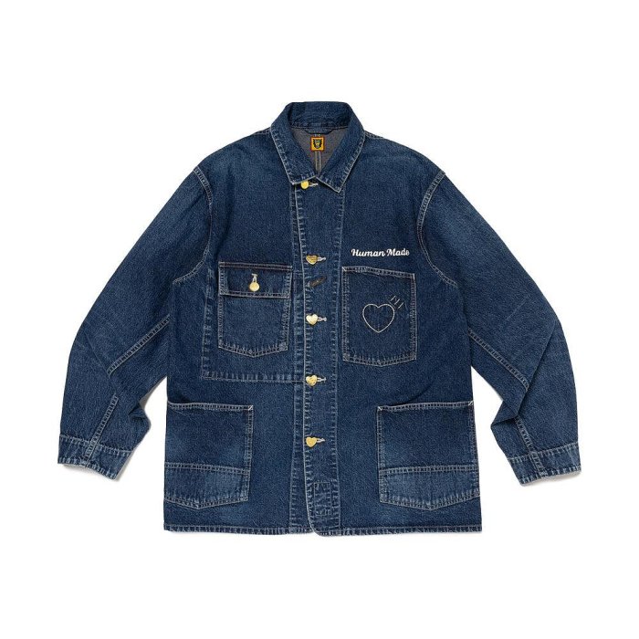 日貨代購CITY】2024AW HUMAN MADE DENIM COVERALL JACKET FUTURE 口袋