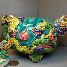 舊存雜貨出清B224 交趾陶九龍壺| Yahoo拍賣