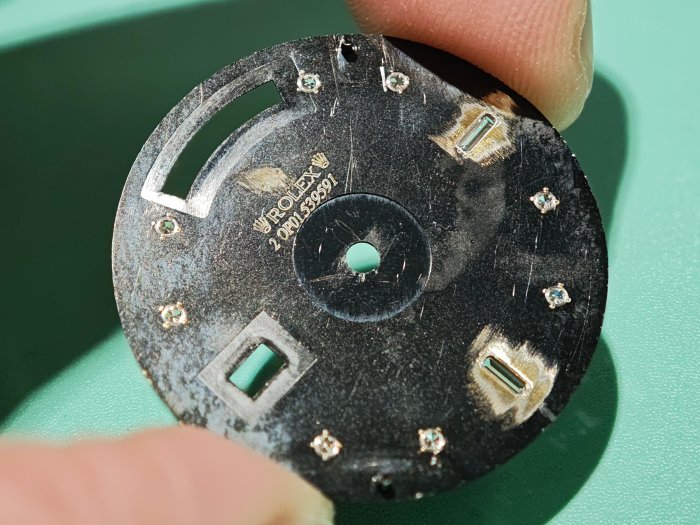 【單售面盤】ROLEX勞力士極罕見原裝黑色包臺十鑽面(大顆鑽)18039 18239 118239 等都可用