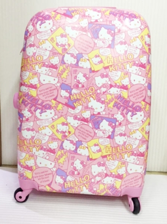 【震撼精品百貨】Hello Kitty 凱蒂貓~硬殼行李箱/旅行箱20吋『快樂派KITTY滿版圖案』