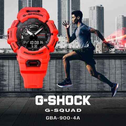 臺灣CASIO手錶公司貨G-SHOCK 藍芽錶 跑步 計步器 GBA-900-4A ~