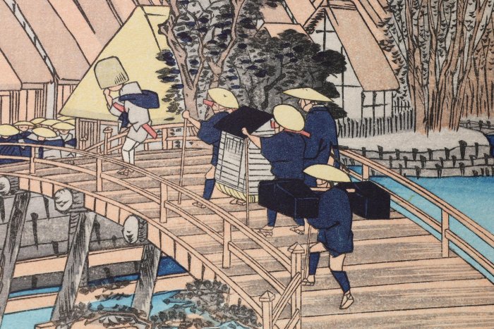 10/15結標保永堂版浮世繪大師歌川廣重東海道五十三次之內戶塚保土ヶ谷