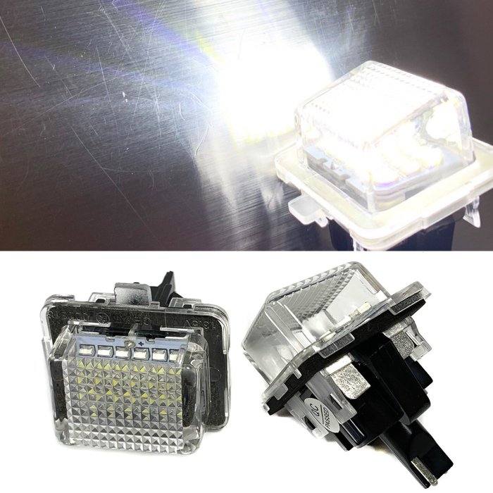 一組 LED車牌燈License Plate For W204 W207 W212 W216 W221 10-11牌照燈