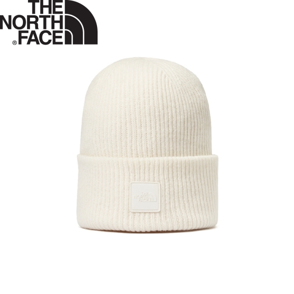 【The North Face 羊毛針織帽《沙丘白》】7WJG/休閒帽/舒適保暖毛帽/針織帽