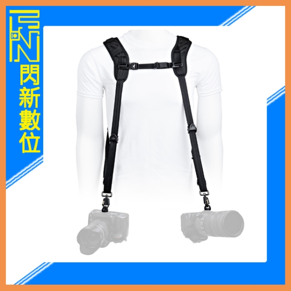 BlackRapid BlackLine II Double 超透氣 黑化 雙肩 相機背帶 (公司貨)
