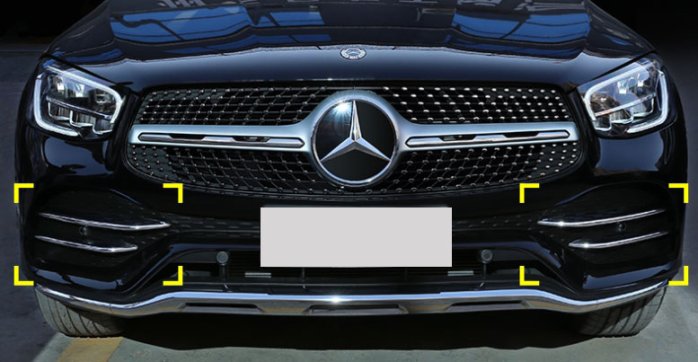 歐力車飾~賓士 BENZ X253 小改款 20-21年 GLC Coupe 前保桿飾條 前霧燈飾條 前飾條