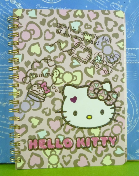 【震撼精品百貨】Hello Kitty 凱蒂貓~筆記本~蝴蝶結豹紋【共1款】
