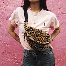 Supreme Leopard Fleece Waist Bag Box Logo 豹紋斜肩包腰包| Yahoo拍賣