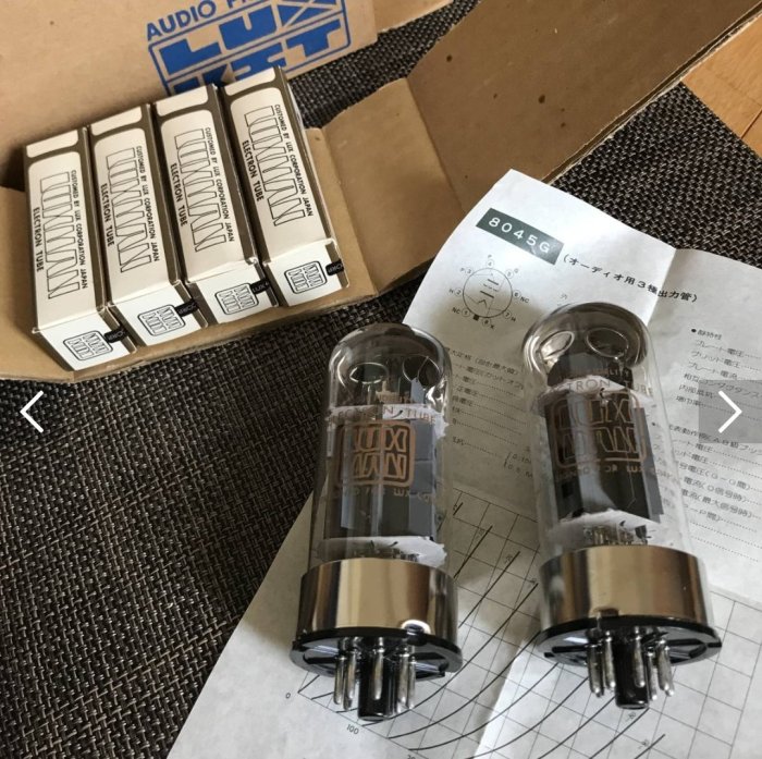 未使用級 2個セット 真空管 LUX LUXMAN 12AX7 未使用級 2個セット