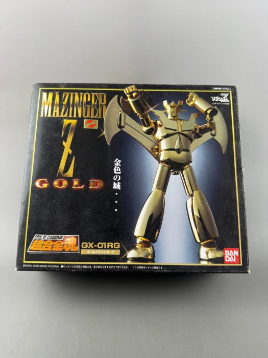 :大溪舊貨: 黃金版無敵鐵金剛 GX-01RG-超合金魂-無缺件-品相如圖.現況出售,