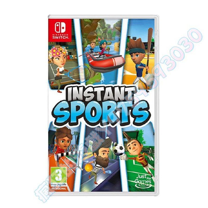 ╰⊱⋛⋋瘋狂的遊戲⋌⋚⊰╯任天堂Switch游戲卡帶NS 即時運動 INSTANT SPORTS 中文二手
