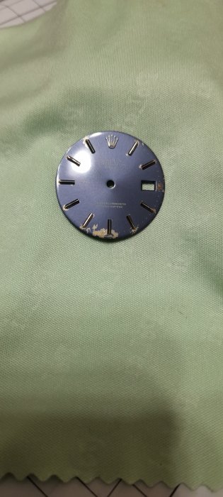 原裝勞力士 1500 1501 藍色面板盤 圏 殻 鏡面 殼 框 1570 1601 1503 手錶頭 風防
