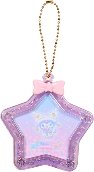 asdfkitty*三麗鷗 星光系列 星星造型迷你相框吊飾-庫洛米-掛飾 鑰匙圈-日本正版