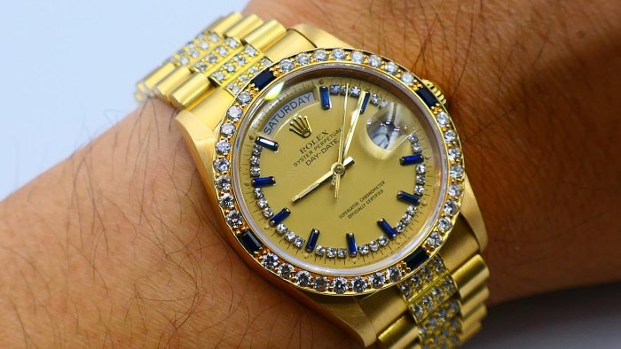 【美好時光】個人收藏釋出!ROLEX勞力士藍寶冰糖18038超美品! ( 1803 18238 118238參考)