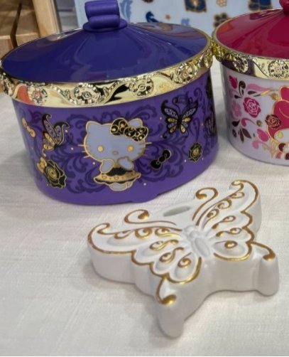 【現貨供應】7-11 ANNA SUI x 三麗鷗時尚聯萌集點送《浮雕擴香石收納罐組》蝴蝶經典款 玫瑰經典 獨角獸經典