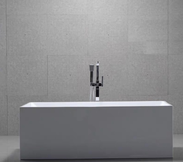 【麗室衛浴】國產 LS-0162 多款尺寸 無接縫全平獨立壓克力浴缸 108*60*56cm product lightbox image 4