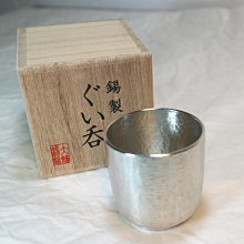 OSAKA SUZUKI~日本製造~大阪錫器~8-11~錫杯~gu-sia~純錫酒杯