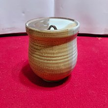北溟居古美術】日本茶道具陶水指(出清價,內有施釉,附布套,原裝木箱952g