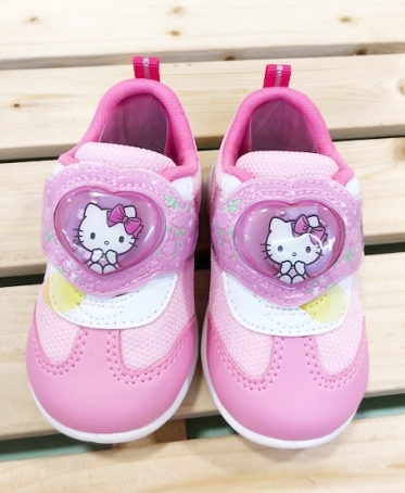 【震撼精品百貨】Hello Kitty 凱蒂貓~台灣製Hello kitty正版兒童亮燈包鞋-粉花(13~18號)#18718