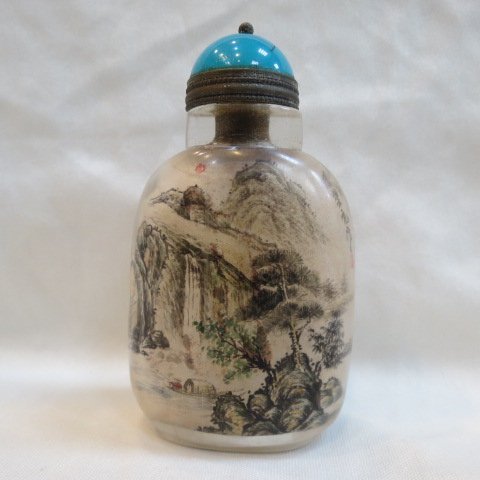 廣緣-鼻煙壺] 周樂元山水浮雕水晶鼻煙壺**可議價** | Yahoo拍賣