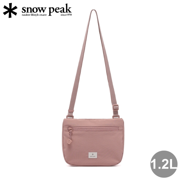 【Snow Peak 韓系日本 Cample 口袋斜掛小包 1.2L《深粉紅色》】S26ZUCSB17/側背包/Sacoche包