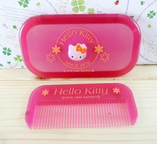 【震撼精品百貨】Hello Kitty 凱蒂貓-KITTY鏡梳組-長粉