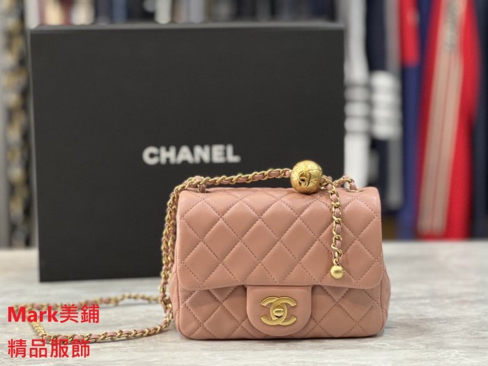 【Mark美鋪】CHANEL 21B 乾燥玫瑰粉 金球方胖子