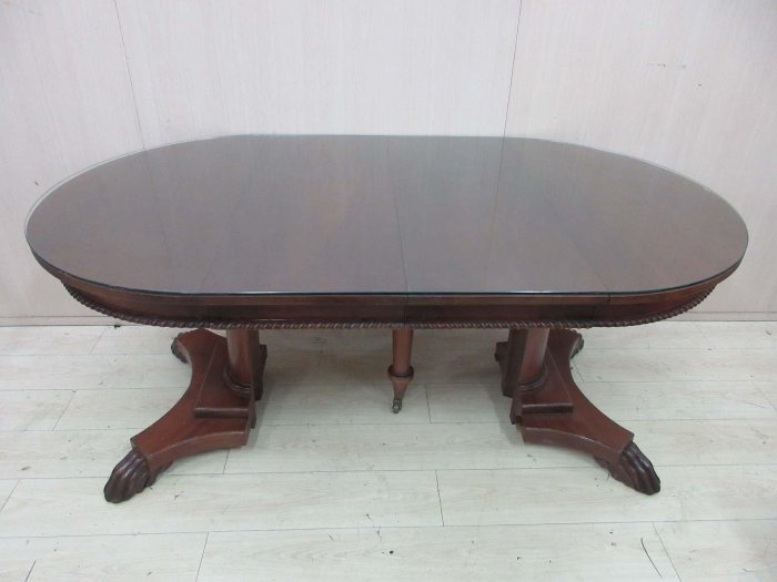 二手家具◎百豐悅二手傢俱-二手 餐桌椅 100公分圓形伸縮餐桌 客廳餐桌 用餐桌 延展餐桌 台中二手家具 新屋2手家具