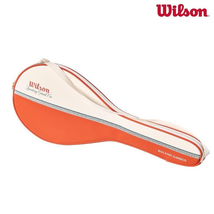 【曼森體育】Wilson ROLAND GARROS 2026 RACKET COVER 單支 球拍套 米色 法網系列