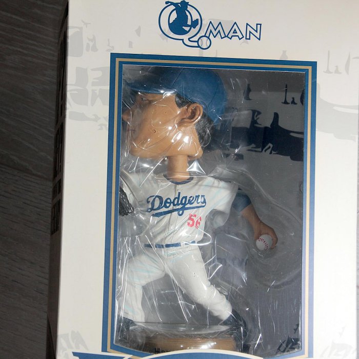 全新 Qman MLB 郭泓志 投球版 搖頭公仔 停產絕版 洛杉磯道奇隊 美國職棒大聯盟