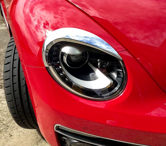 IDFR ODE 汽車精品 VW BEETLE 金龜車 12-UP 鍍鉻燈眉 大燈飾條 飾框