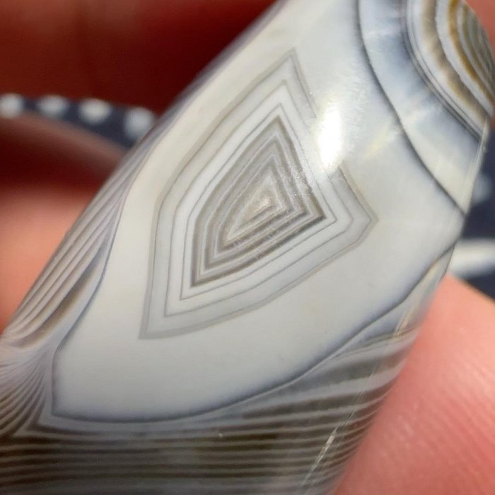 嚴選天然纏絲瑪瑙天珠，四眼紋理細膩，尺寸32x14.5mm 天珠纏絲瑪瑙天然