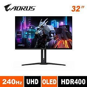【台中自取】8月促銷 技嘉 GIGABYTE AORUS FO32U2 32型 QD-OLED 真4K電競螢幕